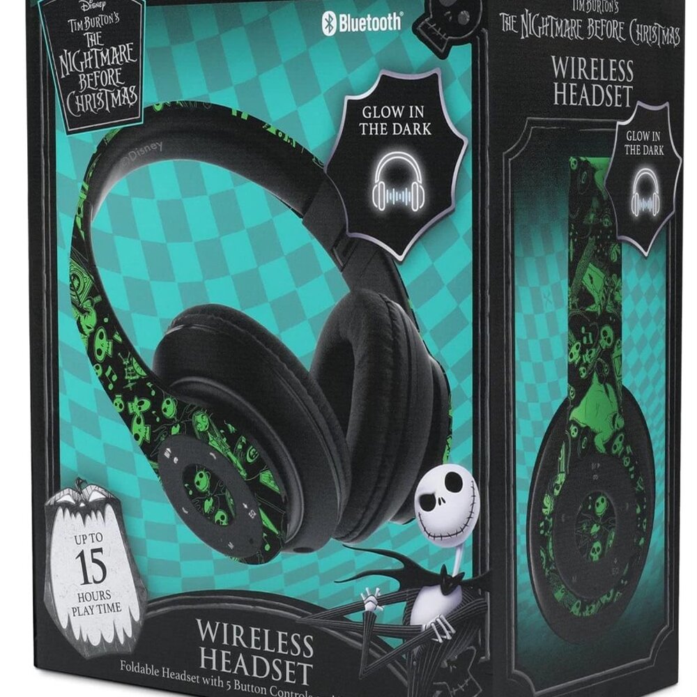 Diseny Nightmare Before Christmas Bliuetooth overhead headphones by iJoy